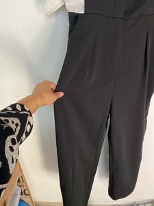 Chic Black &amp; White Jumpsuit