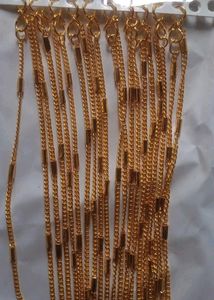 10 Pcs Hanuman Ji Locket Golden Chain