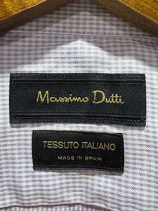 Massimo Dutti Formal Lavender Cotton Shirt