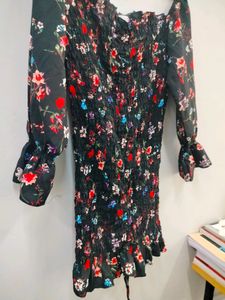 Floral Black Bodycon