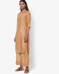Golden Kurta Palazzo Set