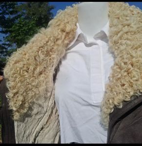 Brown Faux Shearling Jacket