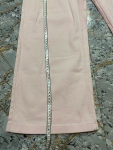 Pink Wide Twill Trouser