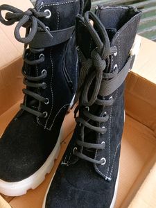 Ankle Length Black Boots