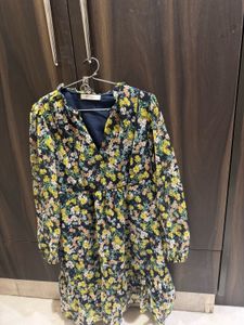 Floral Print Mini Dress