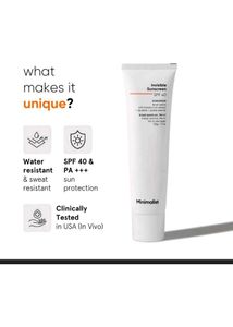 Minimalist Invisible Sunscreen SPF 40