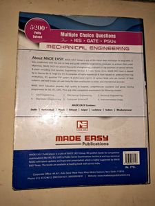 5200+ Mechanical MCQ Fully Solved For GATE ESE PSU
