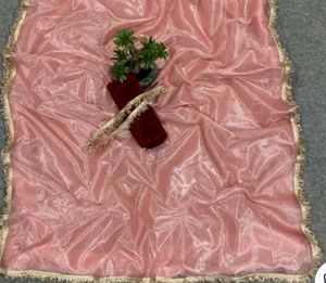 Elegant peach Saree with Velvet Blouse