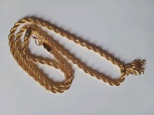(11 Pcs) Hanuman Ji Golden Chain