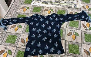 Floral Print Top with Bell Sleeves