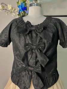 Cute Black Bow Top
