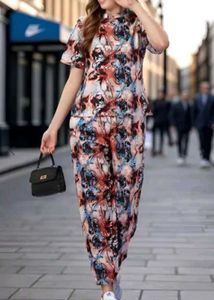 Floral Print Top & Pant Set
