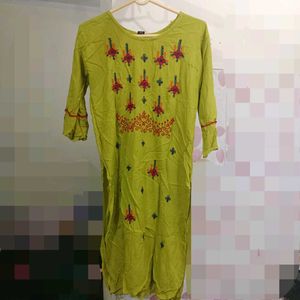Chartreuse Tunic Top
