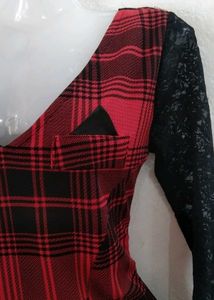 Red Plaid Dress