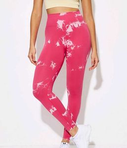 Pink Tie Dye High Waisted Leggings