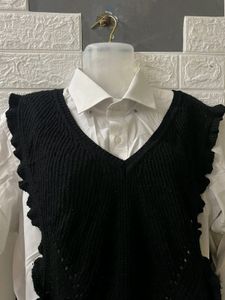Black Sweater Vest