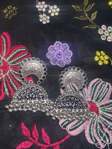 Silver Tone Dangle Earrings