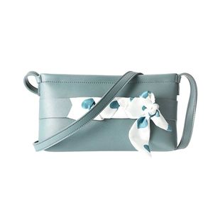 Sling Bag With Silk Like Scarf