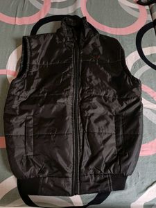 Mens Black Winter Jacket Half Sleeve