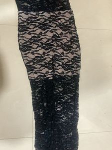 Elegant Black Lace Long Sleeve Dress