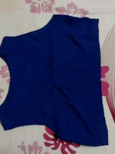 Royal Blue Sleeveless Blouse