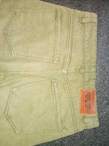 Mango Olive Green Jeans