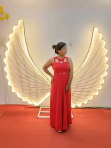 Elegant Red Maxi Dress