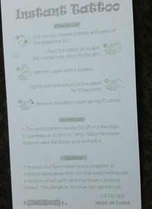 INSTANT TEMPORARY Y2K AESTHETIC TATTOOS -Pack Of 5