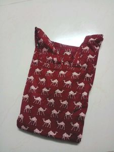 Camel Print corset back kurti for women