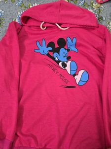 Pink Mickey Mouse Hoodie