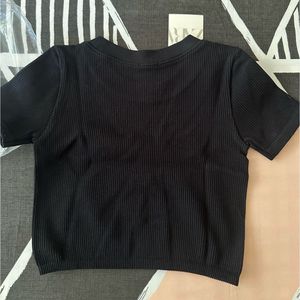 Zara Black Crop Top