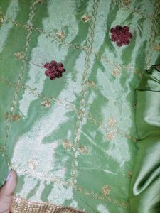 Pista Green Sharara Set
