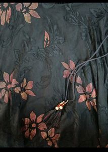 Black Gown With Butterfly Sleeves