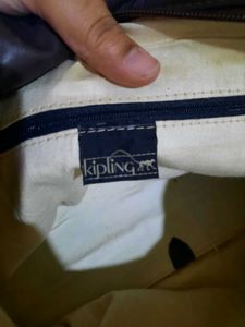 Kipling Brown Leather Shoulder Bag