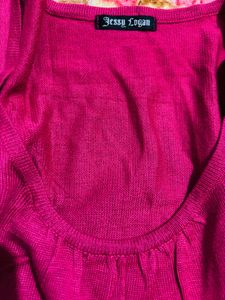 Pink acrylic top