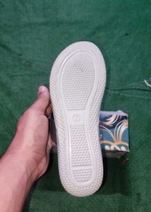 New Stylish Grey Flats  Sandals Pu Chappal Slipper