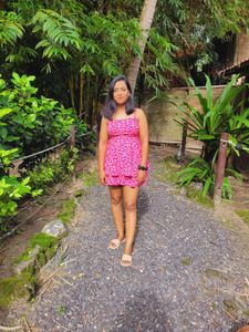 Floral Mini Pink Spaghetti Straps Playsuit