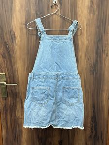 Denim Dungaree With Pockets