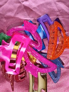 Colorful Hair Claw Clip Bundle