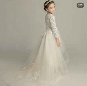 Girl&#39;s Elegant Long Sleeve Dress