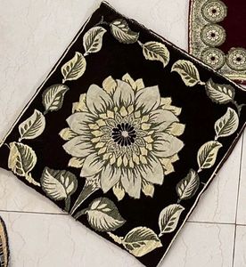 Maroon And brown Cushion Cover (Set Of 5)