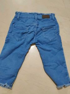 Kids Denim Capri Pants