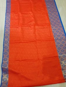 Beautiful Silk Saree with Blue Colour Zari work