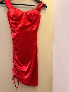 URBANIC Red Bodycon Mini Dress