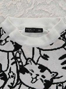 SHEIN Cute Cat Print SWEATSHIRT