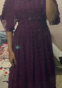 Georgette Purple Dress