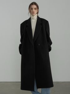 Elegant Black Wool Coat