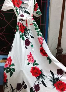Floral Print Belted Dress