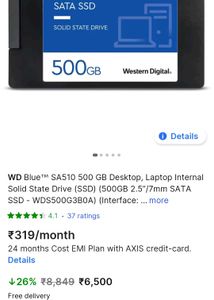 Wd Blue Label 500gb SSD