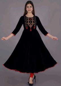 Elegant Black Ethnic Gown
